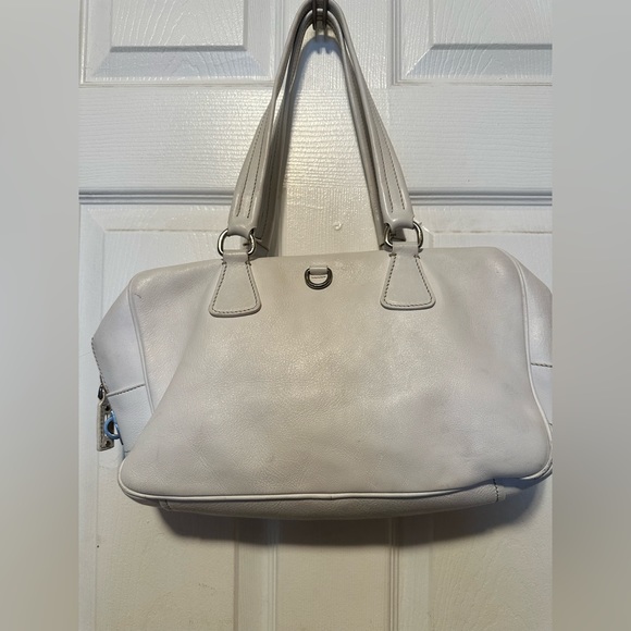 Vintage Prada white leather Boston bag medium - Picture 7 of 10